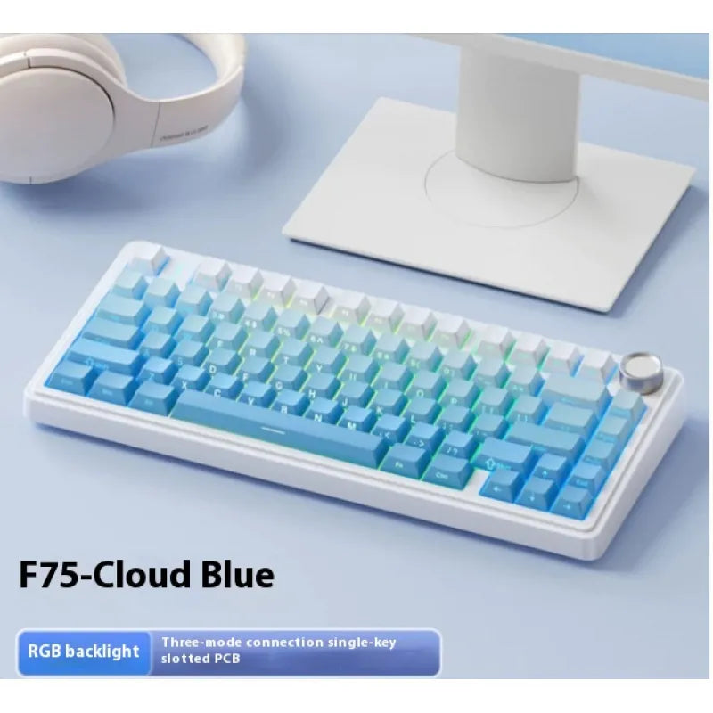 Mechanical Keyboard Wireless Three-mode Bluetooth