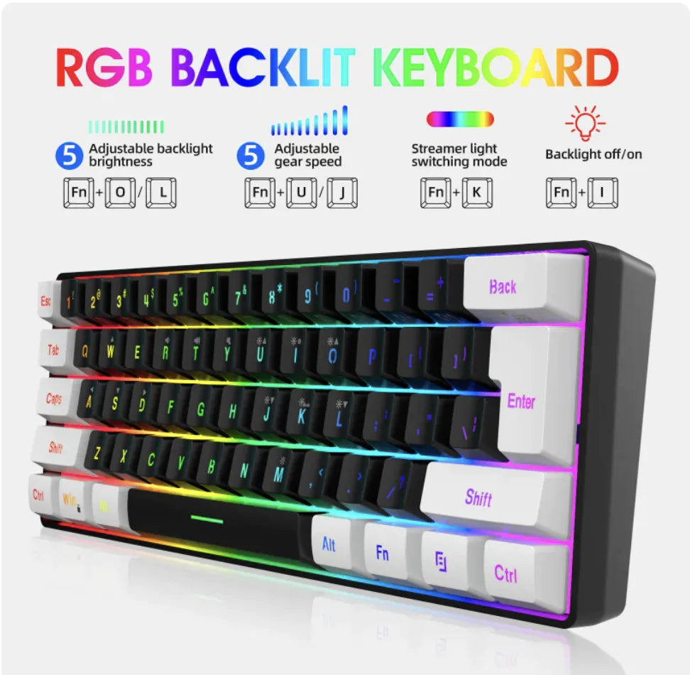 Wired 61-Key Membrane Keyboard