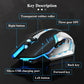 Wireless Bluetooth Mouse Mute Ergonomic Mouse